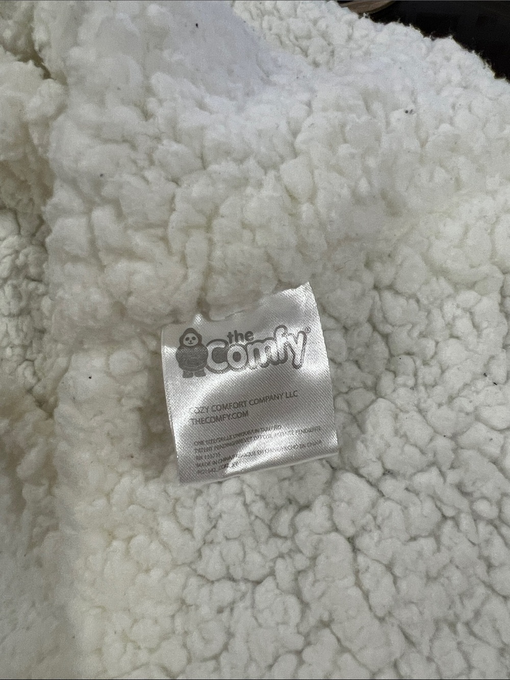 The Comfy Original Oversized Microfiber & Sherpa Wearable Blanket Gray One Size - Picture 9 of 9